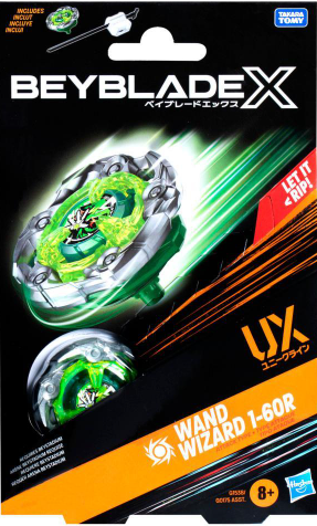 Beyblade X Wand Wizard 1-60R UX Starter Pack - Attack Type Top Beyblade X Wand Wizard 1-60R UX Starter Pack - Attack Type Top