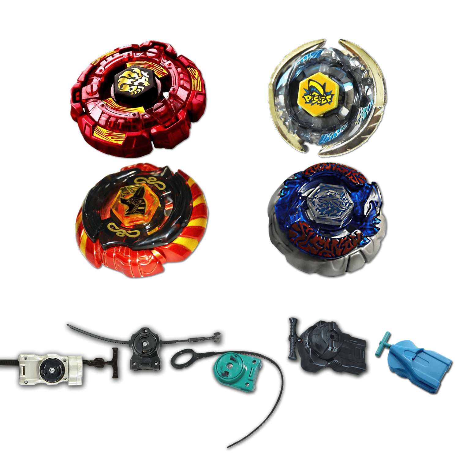 Buy 4 Pack Fang Leone Red BB-106 Beyblades - Arena Experts