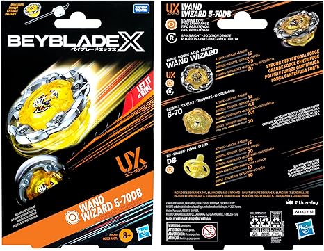 Beyblade X Wand Wizard 5-70DB UX Starter Pack Top and Launcher