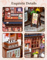 Rolife DIY Book Nook Kits for Adults, Miniature Dollhouse Booknook Kit, 3D Wooden Puzzle Creative Decorative Bookends Bookshelf Diorama Insert Crafts Hobbies Gifts (Sakura Wine Alley)