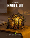 Rolife Cathy's Flower House DIY Miniature Kit Rolife DIY Miniature House Kit Greenhouse, Tiny House Kit for Adults to Build, Mini House Making Kit with Furniture, Halloween/Christmas Decorations/Gifts for Family and Friends (Cathy's Greenhouse)