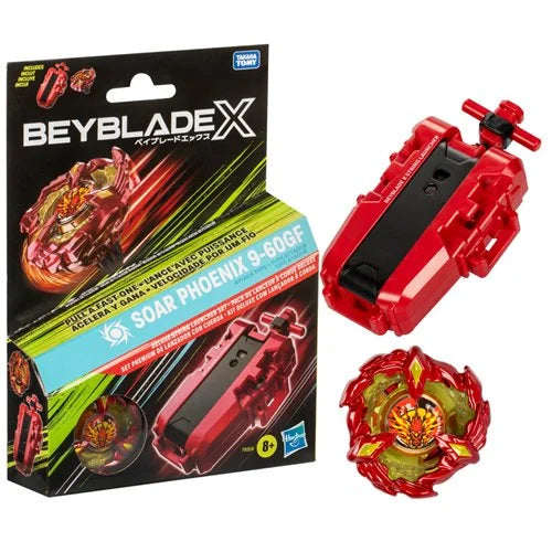 Hasbro Beyblade X Soar Phoenix 9-60GF Deluxe String Launcher Set