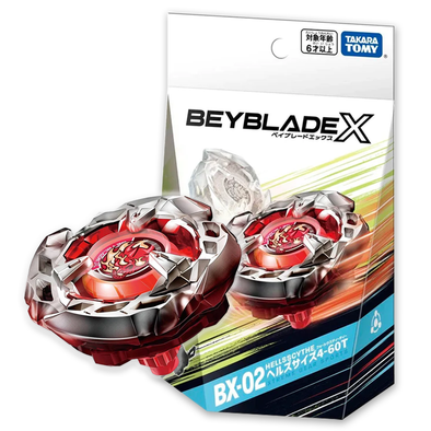 Takara Tomy Beyblade X BX-02 Starter Hells Scythe 4-60T