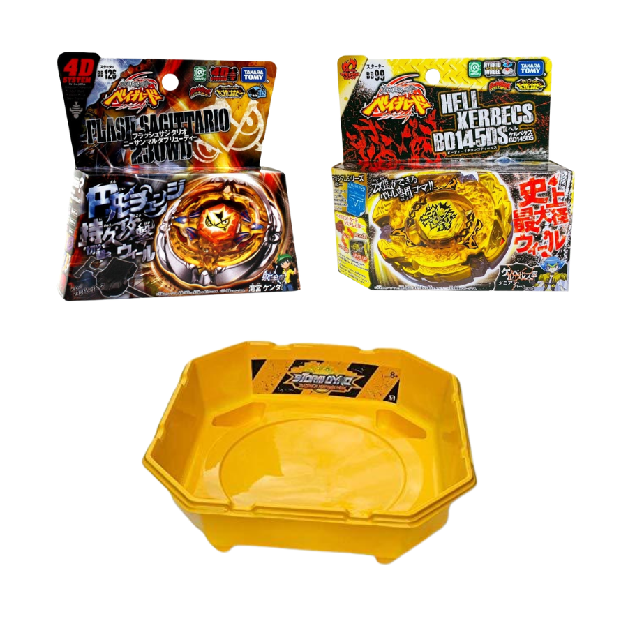 Takara Tomy Metal 2 Pack with stadium Bundle