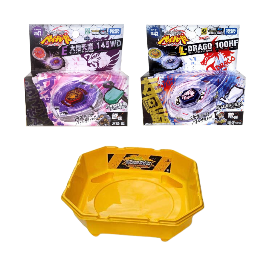 Takara Tomy Metal 2 Pack with stadium Bundle