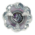 Close-up of Beyblade X Horn Rhino 3-80S blade and ratchet details