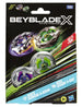 Beyblade X Knife Shinobi 4-80HN and Keel Shark 3-80F Dual Pack front view