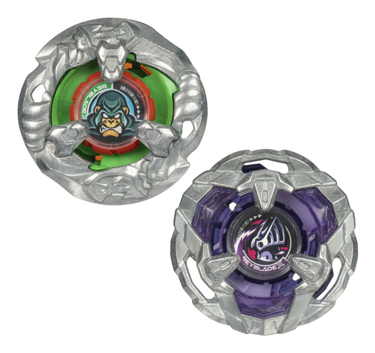 Close-up of Beyblade X Yell Kong 3-60GB blade and ratchet details