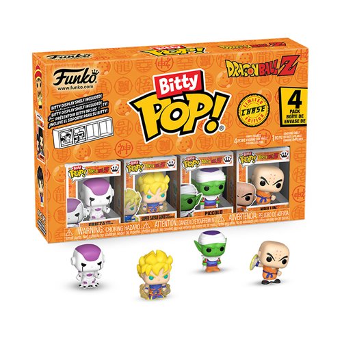 Dragon Ball Z Bitty Pop 4-Pack in anime collection décor setup