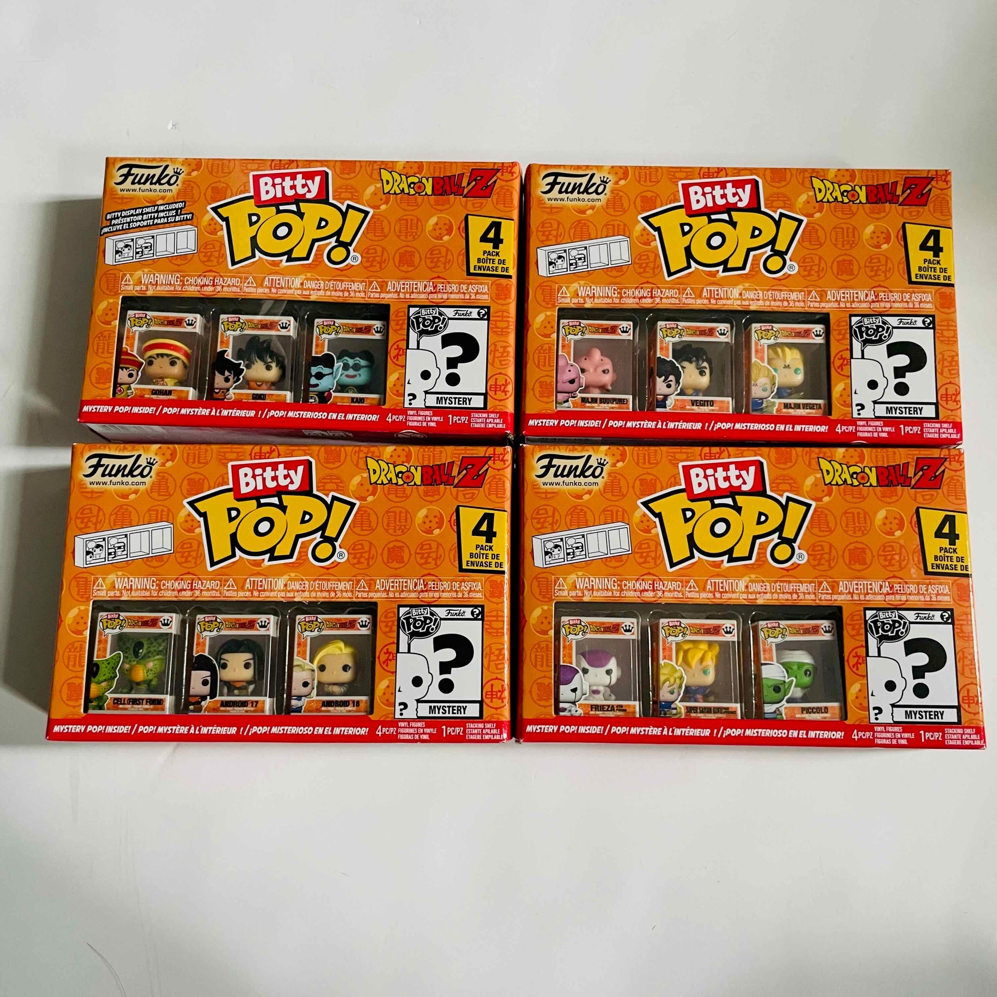 Back view of Dragon Ball Z Bitty Pop Gohan mini-figure from 4-Pack