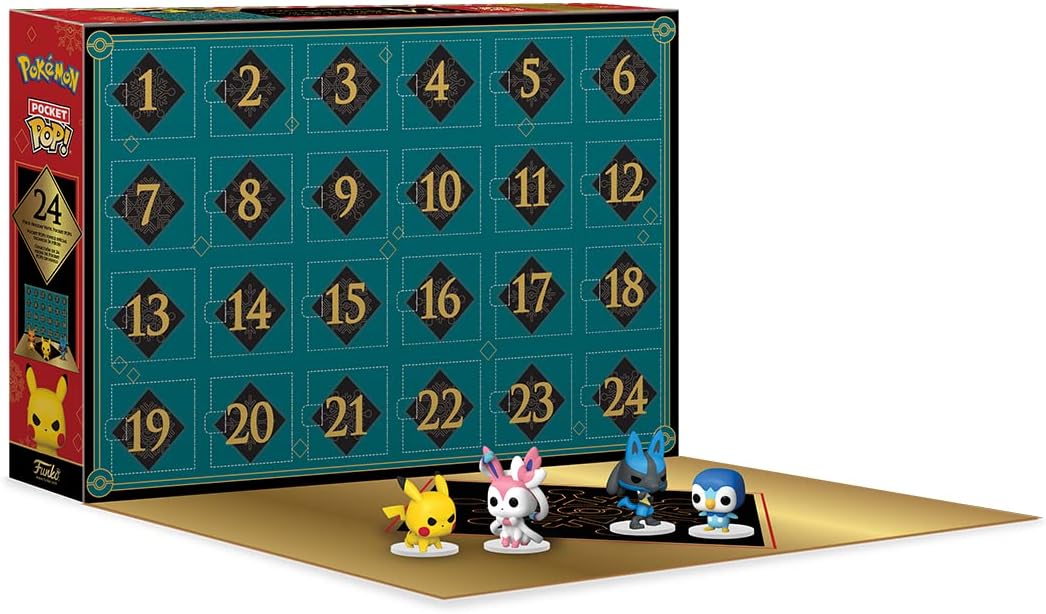 Back view of Pokémon Funko Pocket Pop Advent Calendar 2023