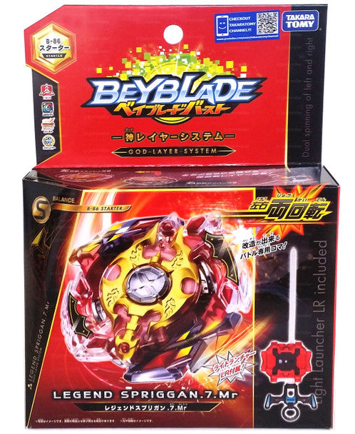 Takara Tomy Beyblade Burst B-86 Starter Legend Spriggan.7.Mr Spriggan