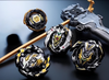 Beyblade Essentials 8pc Burst Set w/ Arena, 2 Launchers, Grip & 4 Beys