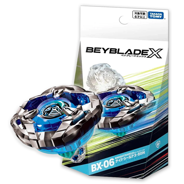 Takara Tomy Beyblade X BX-06 Knight Shield 3-80N front view