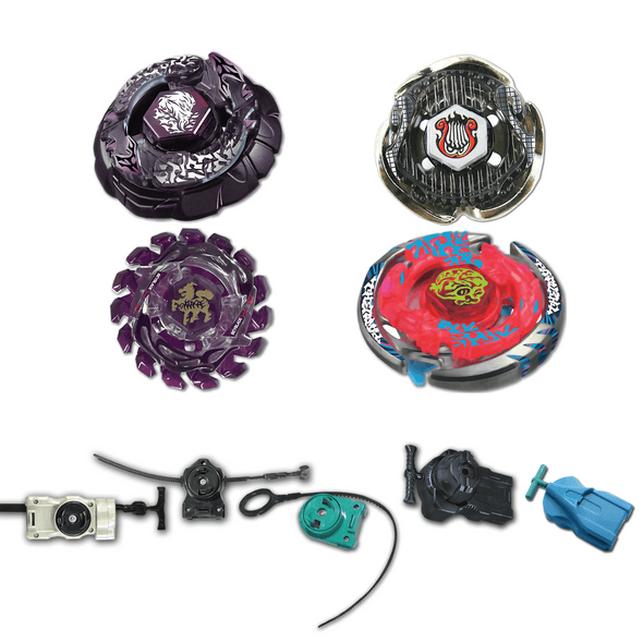 Get Beyblade 4 Pack: BAKUSHIN - Free Launcher with Beyblade!