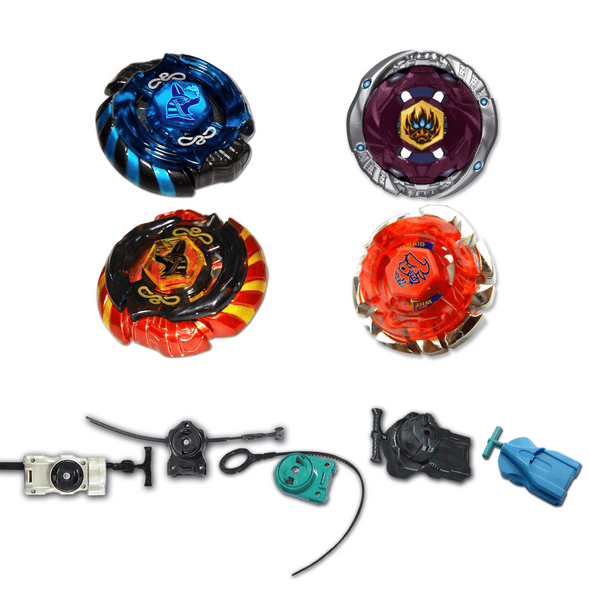 Beyblade 4 Pack Mercury Anubis Red 85XF, Mercury Anubis B-166, Phantom Orion B-152, Dark Bull B-40  + 1 Free Launcher-Beyblades-Blowout,bundle,bundle pack,Essential,holidaygiftguide,Preset,RANDO1,RANDO2,Rebuy,sale