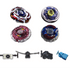 Beyblade 4 Pack  Meteo L-Drago LW105LF BB-88, Bakushin Susanow White 105F, Evil Befall UW145 BB-100, Duo Uranus Ice-Titan 230WD BB-121A +1 Free Launcher-The Beybladers-Preset,Rebuy