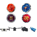 BeyBlade 4 Pack Storm Pegasus 105RF BB-28, Dark Bull H145SD BB-40, Dark Cancer CH120SF, Phantom Orion B:D BB-118 +1 Free Launcher-The Beybladers-Preset,Rebuy