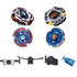 Beyblade 4 Pack Storm Pegasus 105RF BB-28, Meteo L-Drago LW105LF BB-88, Variares D:D BB-114, Big Bang Pegasus (Cosmic Pegasus) F:D BB-105 +1 Free Launcher-The Beybladers-Preset,Rebuy