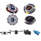 Beyblade 4 Pack Variares D:D BB-114, Meteo L-Drago LW105LF BB-88, Diablo Nemesis X:D BB-122, Divine Fox 90W2D +1 Free Launcher-The Beybladers-Preset,Rebuy