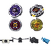 Beyblade 4 Pack Variares D:D BB-114, Nightmare Rex SW145SD B-132, Jade Jupiter S130RB BB-116, Dark Bull H145SD BB-40 +1 Free Launcher-The Beybladers-Burst,Preset,Rebuy