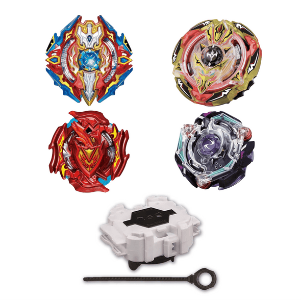 4 Pack Beyblade Burst with Free Launcher