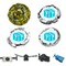 SOL BLAZE GOLD V145AS - Ultimate Beyblade for Champions! plastic body hard