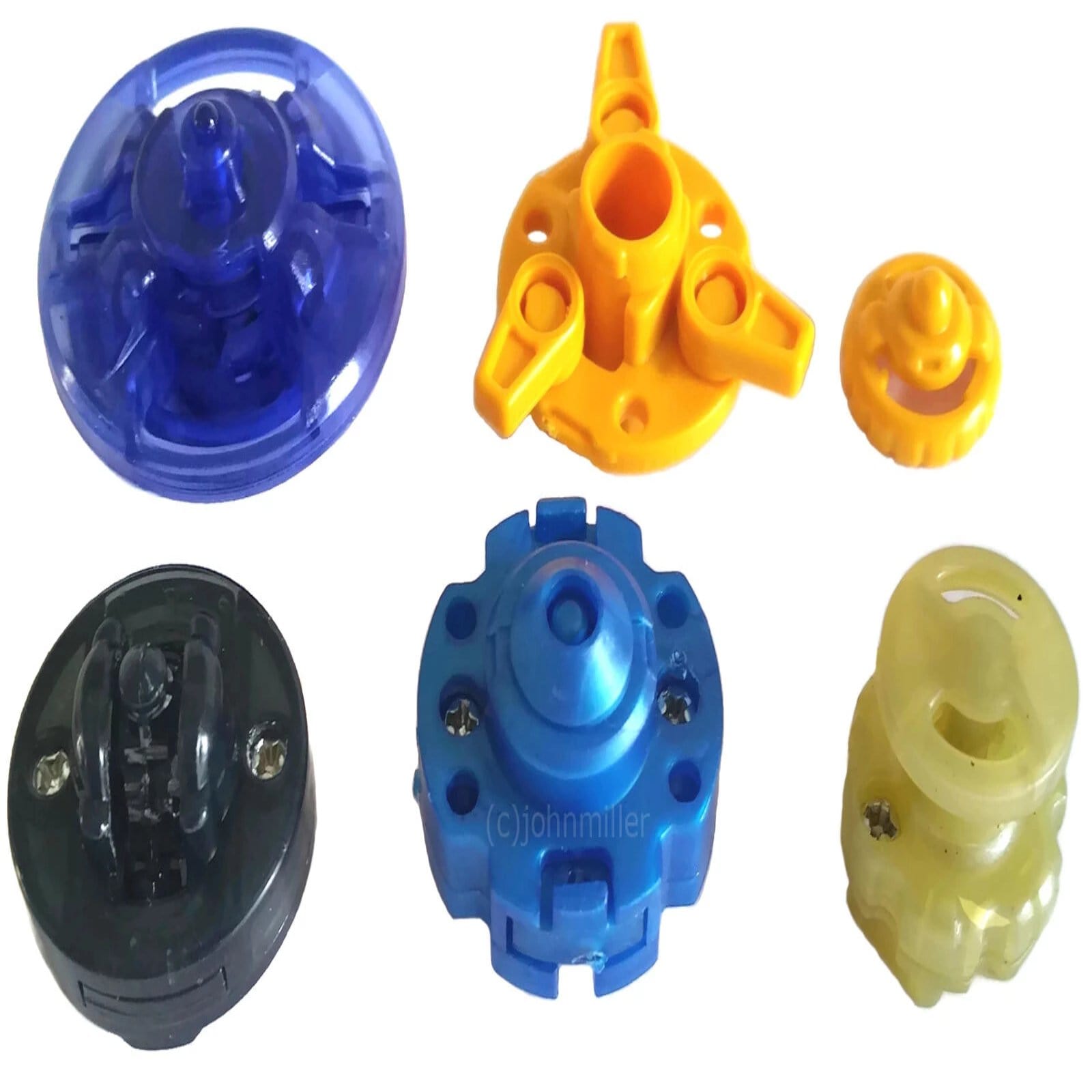 Colorful Face Bolts in 36 Piece Beyblade Customizing Set