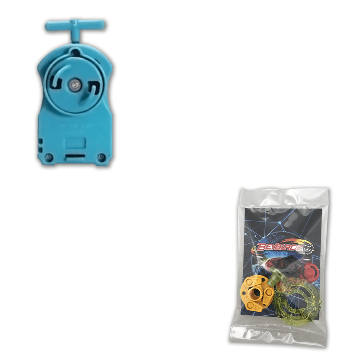 Buy Blue BB-17 Beyblade String Launcher With 5 Pieces Set.