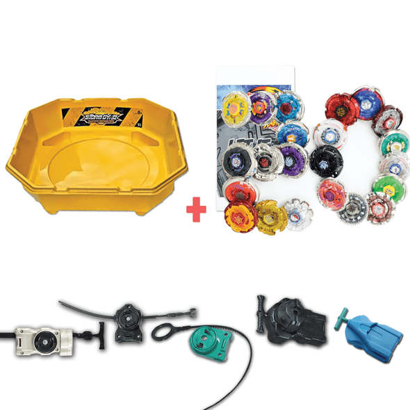 Exclusive Beyblade Battle Starter Pack w/Stadium & Combo Set