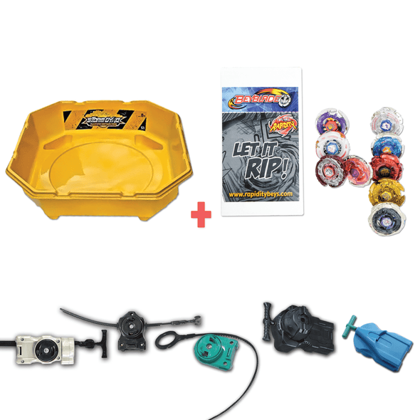 Get Beyblade Starter Pack with Stadium - battle Ready Combo