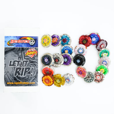 Premium Beyblade Random 20 Pack Party Collector Set-Beyblades-Metal Fury,Preset,Rebuy