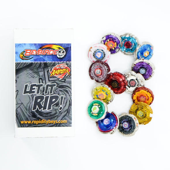 Premium Beyblade Random 8 Pack Party Collector Set-Beyblades-Metal Fury,Preset,Rebuy