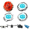 Dark Bull H145SD Beyblade -  Superior Balance and Attack high performance