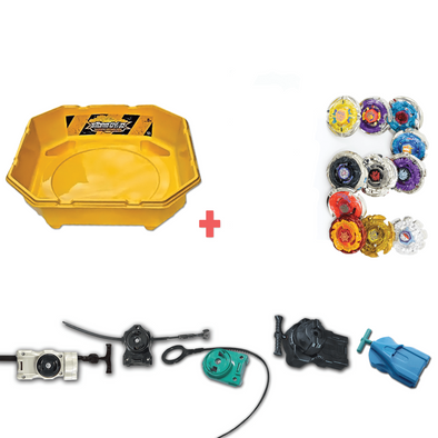 Exclusive Beyblade Battle Ready Starter Pack w/ Stadium, Beyblade Combo 2 Pack, 2 Random Launchers-The Beybladers-beyblade,bundle pack,freeship,holidaygiftguide,new,Rebuy,sale,Stadium,topselling