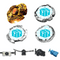 Stylish DF105LRF L-Drago Destroy Destructor  Gold Armored Beyblade