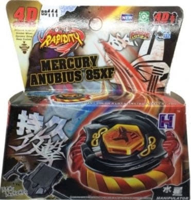 Mercury Anubius Red 85XF Metal Fusion NIP With Launcher complete set