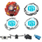 Ultimate Meteo L-Drago Rush Red 125SF - Top Beyblade Choice multilayer