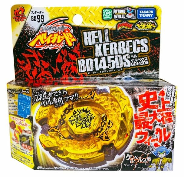 TAKARA TOMY Hell / Hades Kerbecs BD145DS Metal Masters Beyblade Starter w/ Launcher BB-99-The Beybladers-Tomy
